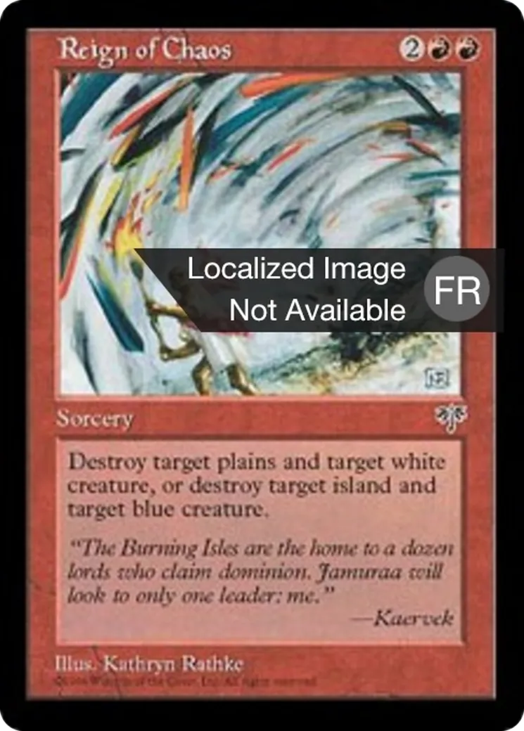 Règne du Chaos — Mirage — Magic: The Gathering