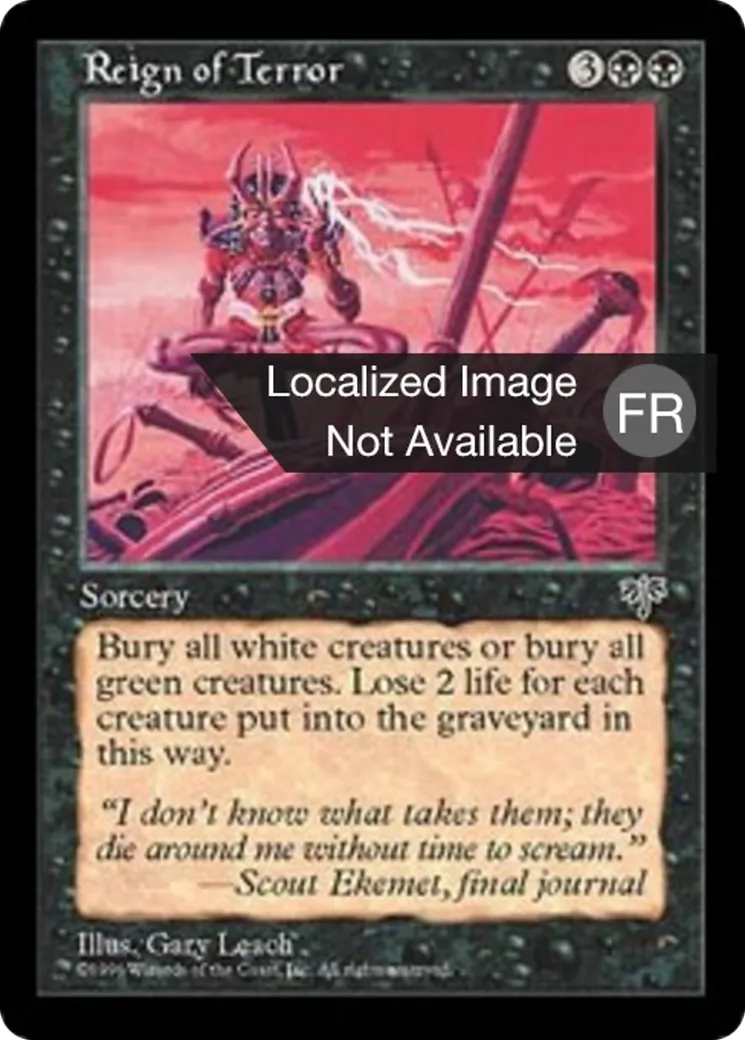 Règne de la terreur — Mirage — Magic: The Gathering