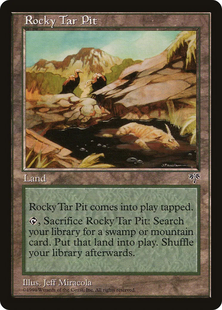 Rocky Tar Pit — Mirage — Magic: The Gathering