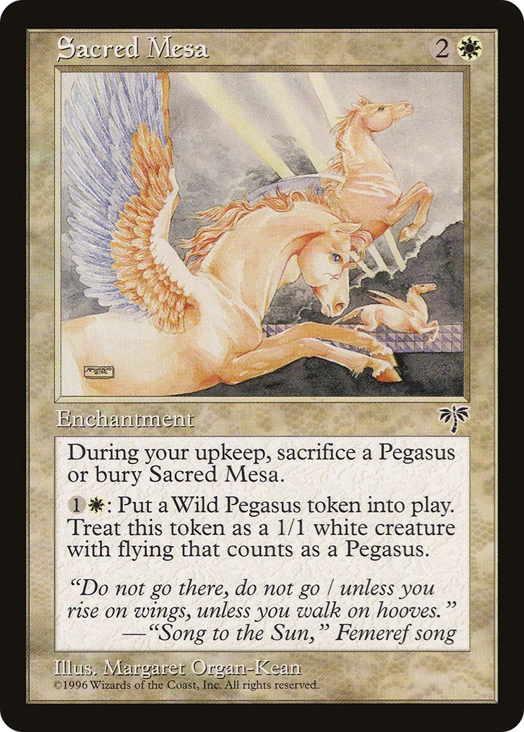 Sacred Mesa from Mirage - Magic: The Gathering