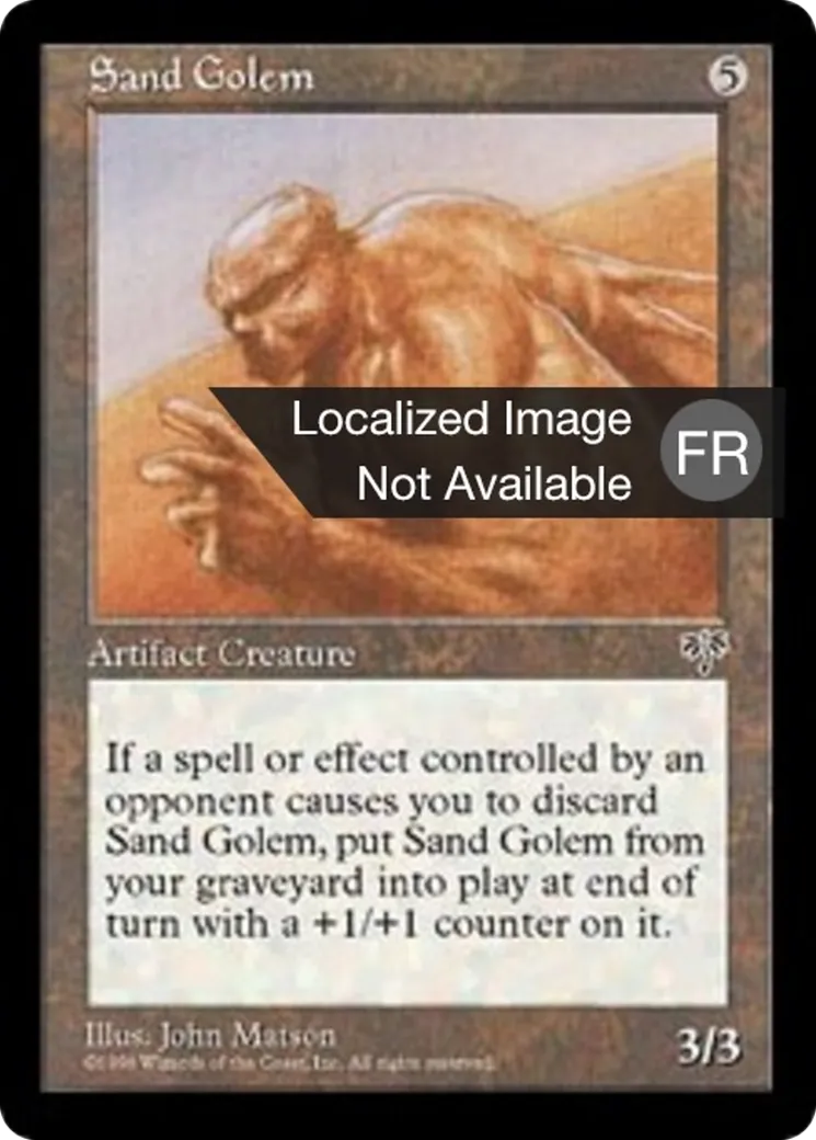 Golem de sable — Mirage — Magic: The Gathering