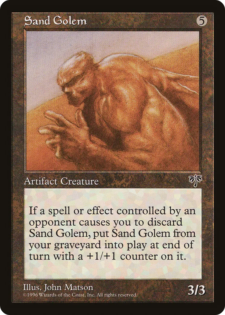 Golem de sable — Mirage — Magic: The Gathering