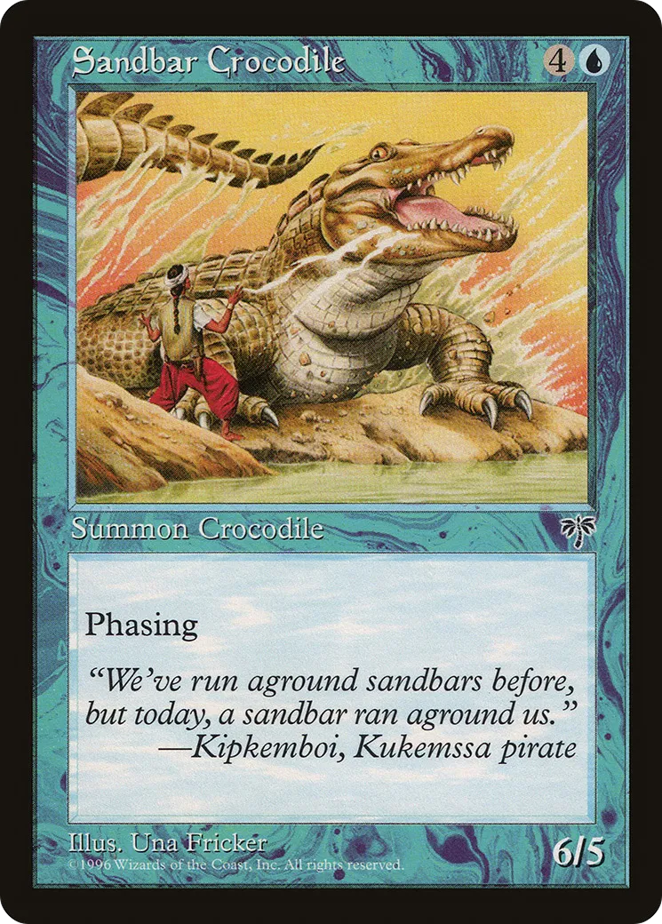 Sandbar Crocodile — Mirage — Magic: The Gathering