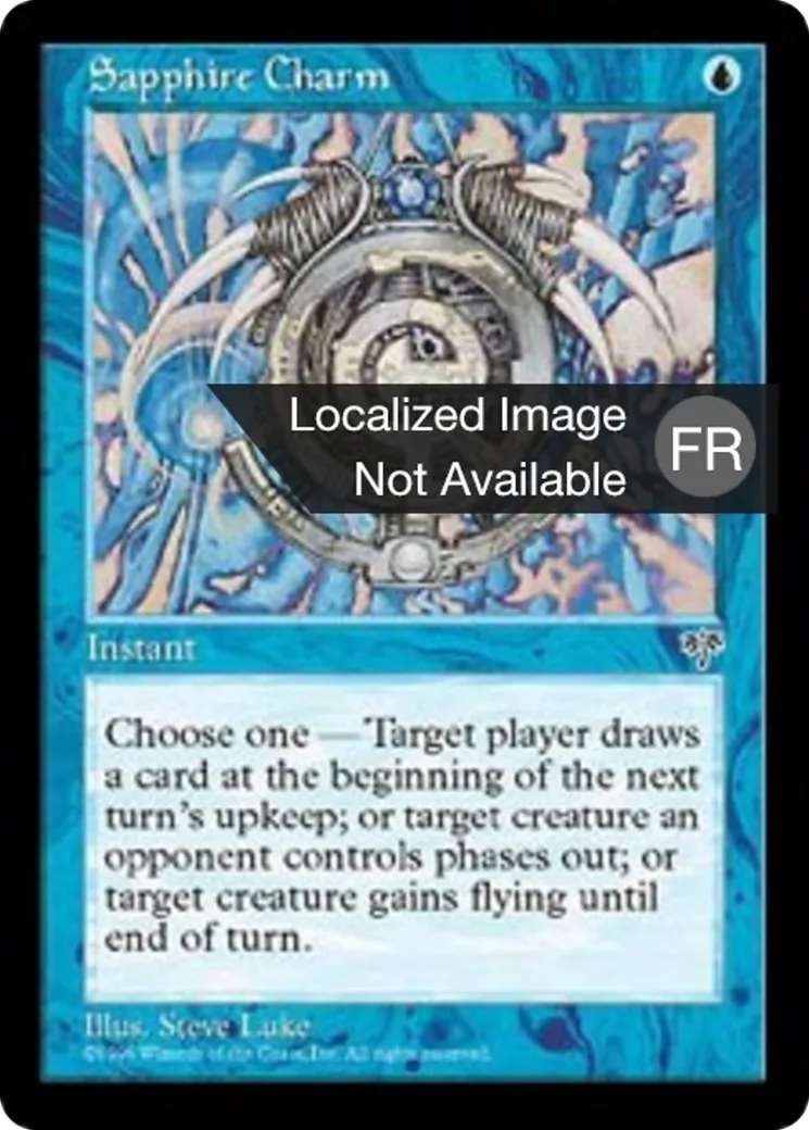 Charme de saphir — Mirage — Magic: The Gathering