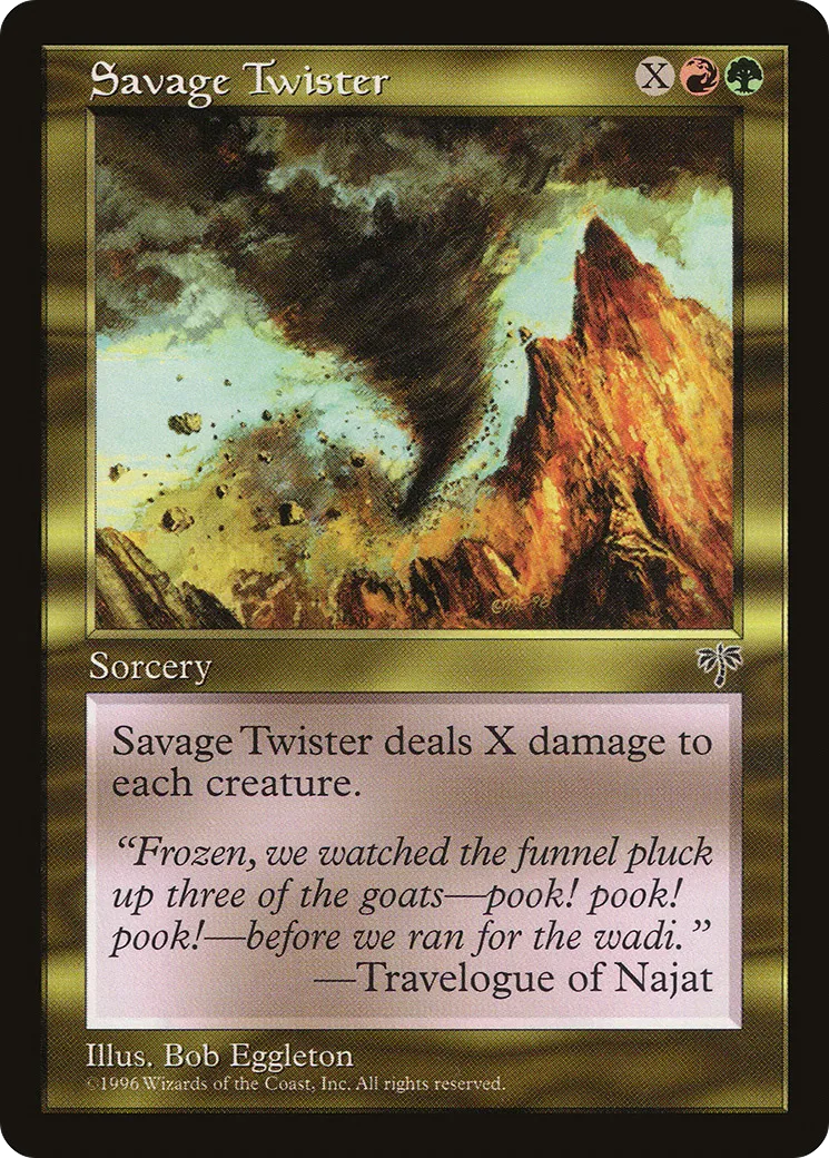 Savage Twister — Mirage — Magic: The Gathering