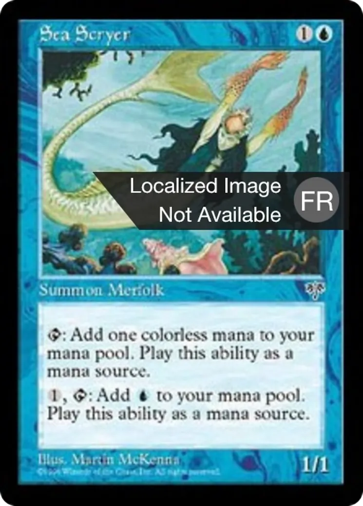 Cristallomancienne marine — Mirage — Magic: The Gathering