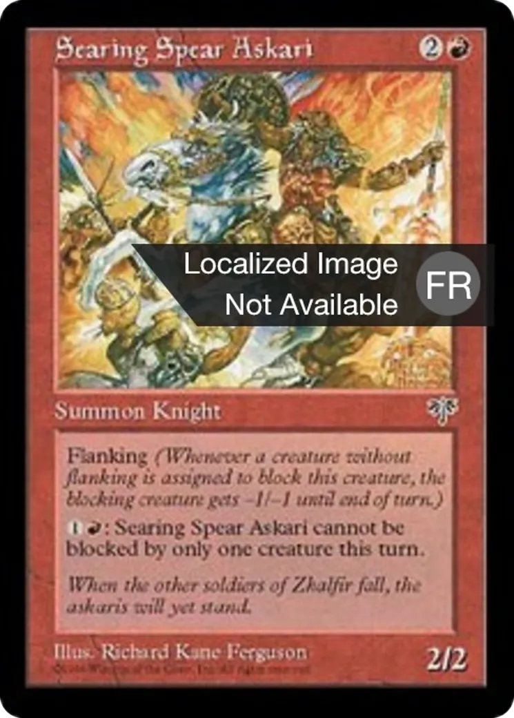 Askari de l'Escarlance — Mirage — Magic: The Gathering
