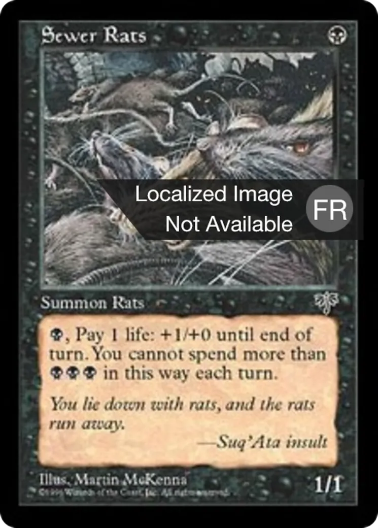 Rats d'égoûts from Mirage - Magic: The Gathering