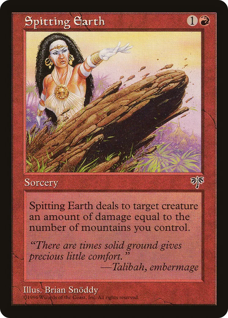 Spitting Earth — Mirage — Magic: The Gathering