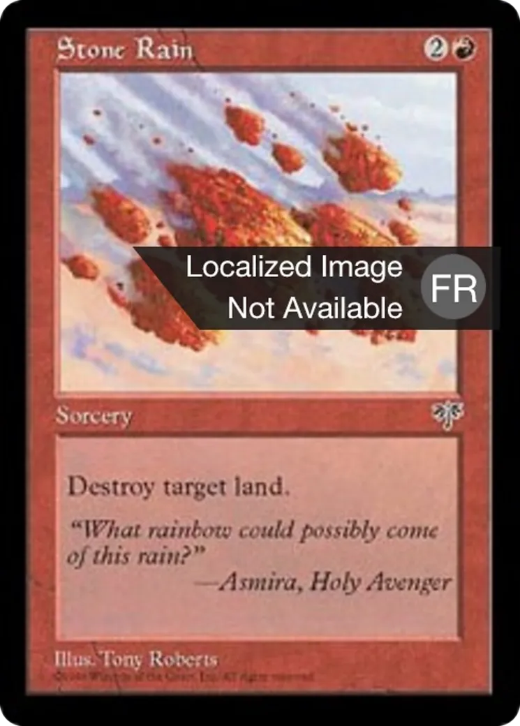 Pluie de pierres — Mirage — Magic: The Gathering