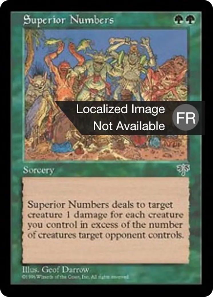 Supériorité numérique — Mirage — Magic: The Gathering