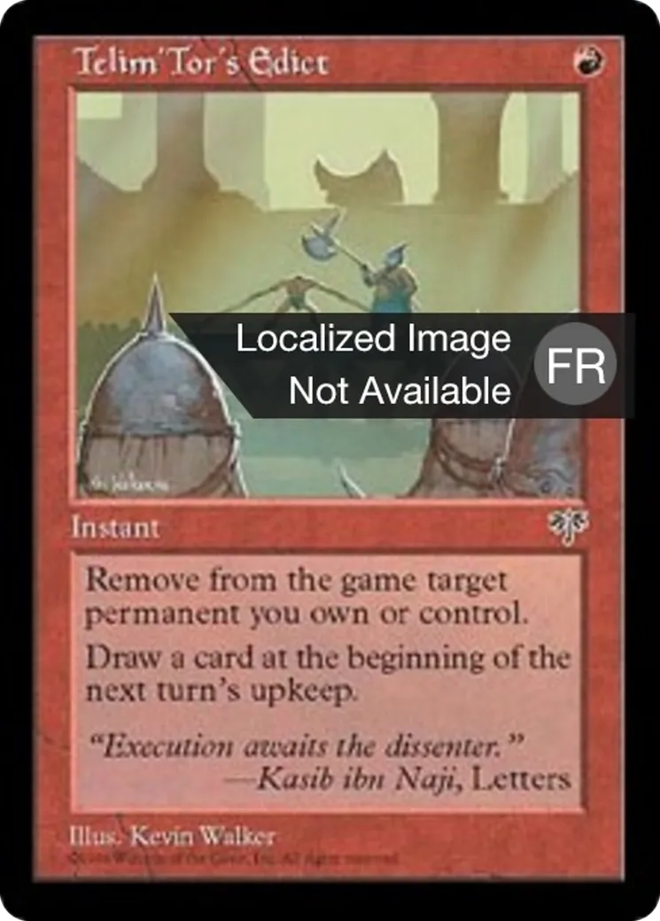 Edit de Telim' Tor — Mirage — Magic: The Gathering