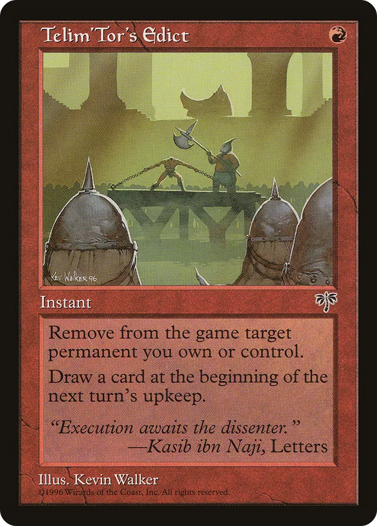 Telim'Tor's Edict — Mirage — Magic: The Gathering