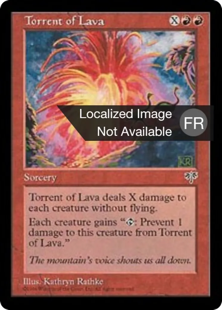 Torrent de lave — Mirage — Magic: The Gathering