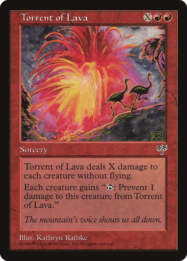 Torrent of Lava — Mirage — Magic: The Gathering