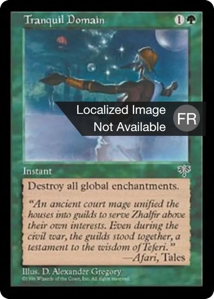 Domaine tranquille — Mirage — Magic: The Gathering