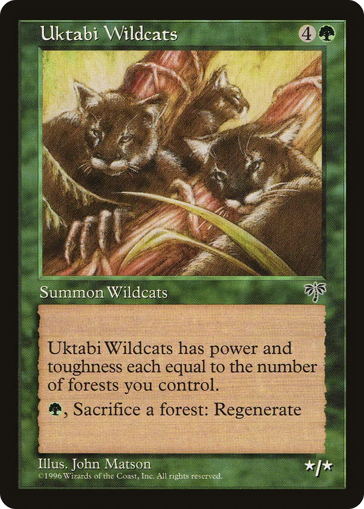 Uktabi Wildcats — Mirage — Magic: The Gathering