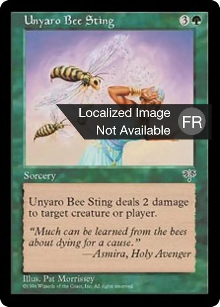 Piqûre de l'abeille de l'Ounyaro — Mirage — Magic: The Gathering