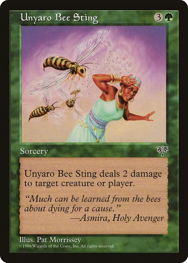 Piqûre de l'abeille de l'Ounyaro — Mirage — Magic: The Gathering