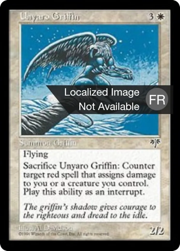 Griffon de l'ounyaro — Mirage — Magic: The Gathering