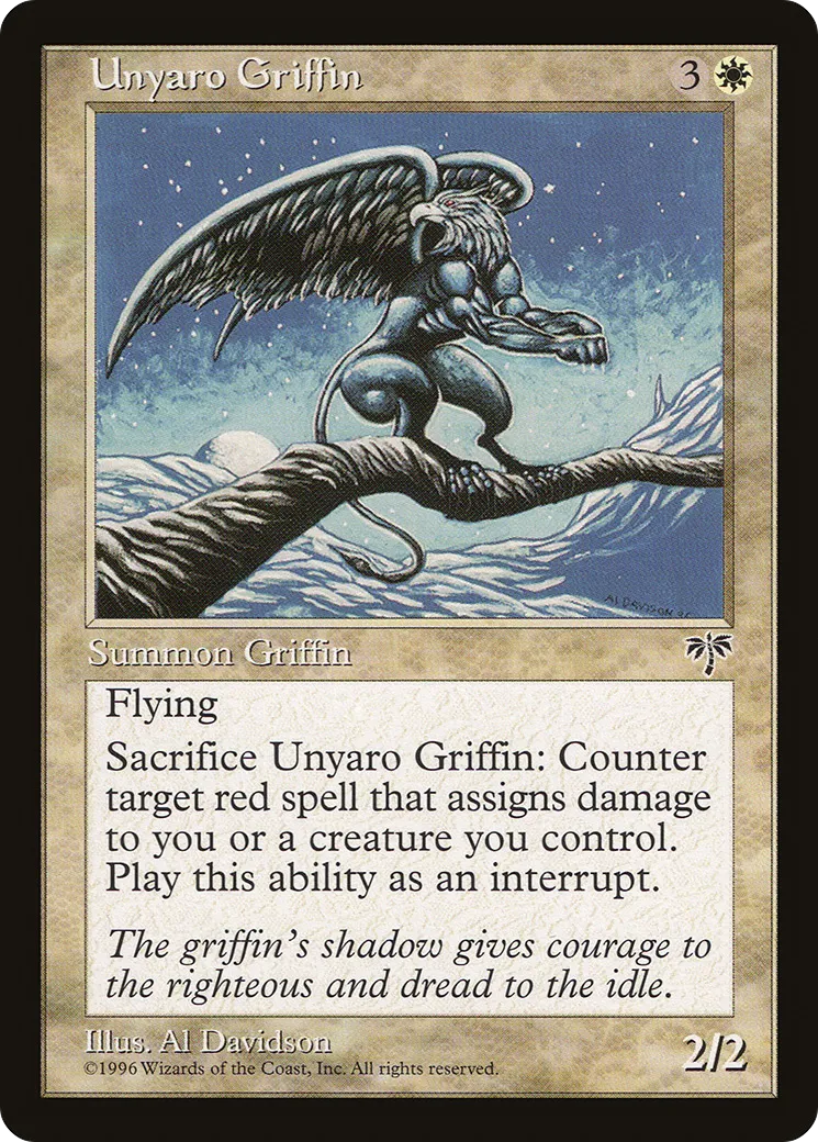 Griffon de l'ounyaro — Mirage — Magic: The Gathering