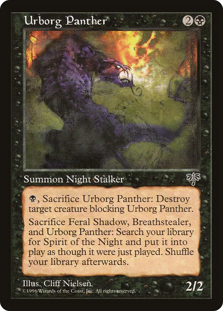 Urborg Panther — Mirage — Magic: The Gathering