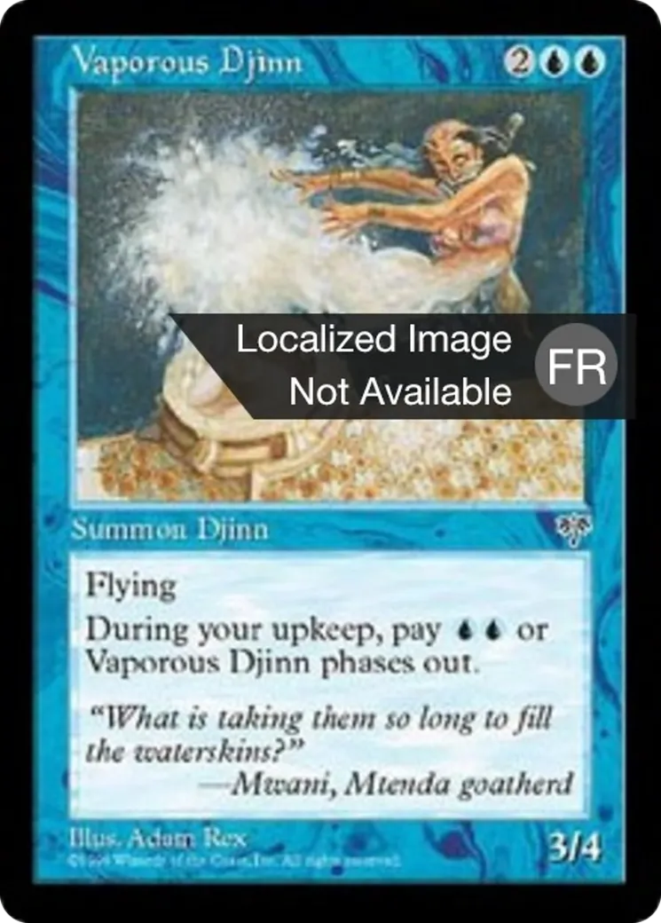 Djinn vaporeux — Mirage — Magic: The Gathering