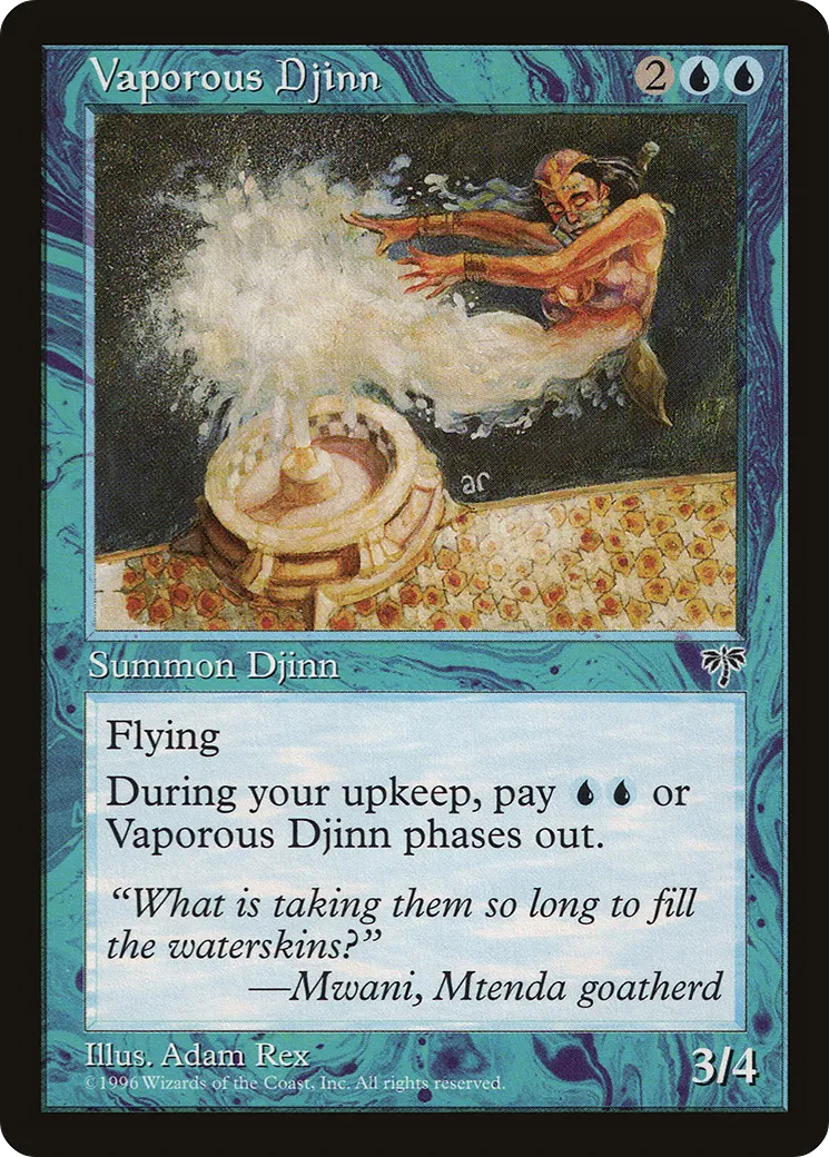 Vaporous Djinn — Mirage — Magic: The Gathering