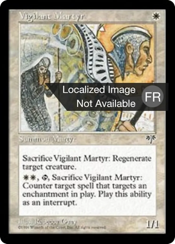 Martyr vigilant — Mirage — Magic: The Gathering
