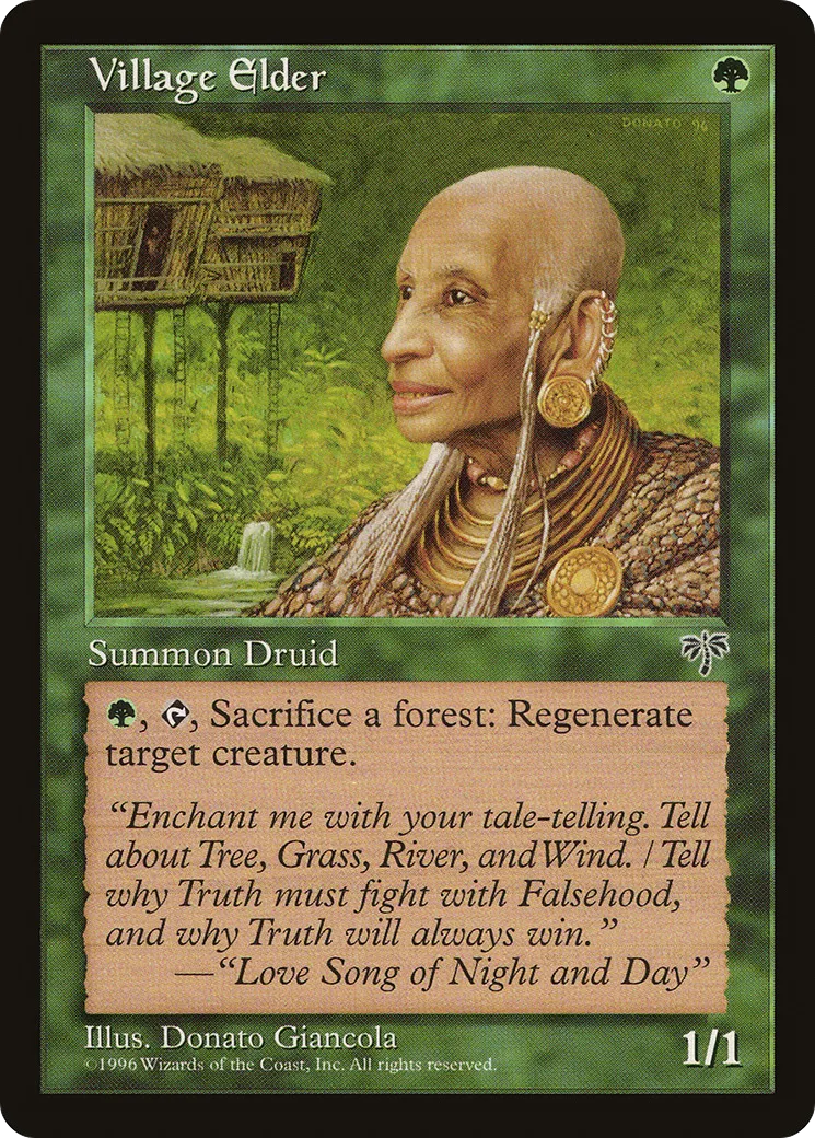 Village Elder — Mirage — Magic: The Gathering