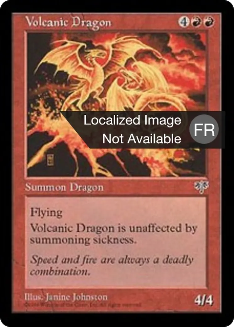 Dragon des volcans — Mirage — Magic: The Gathering