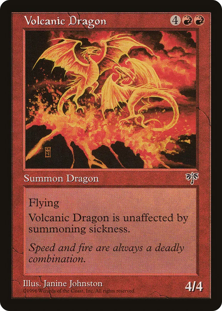 Volcanic Dragon — Mirage — Magic: The Gathering