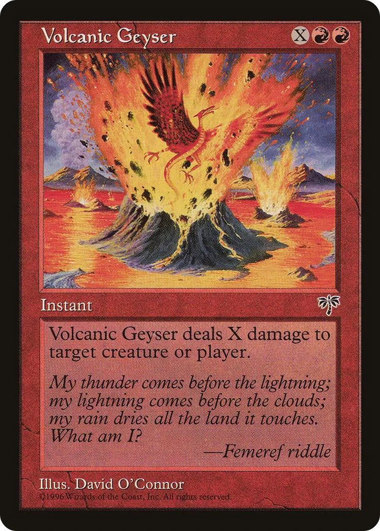 Geyser volcanique — Mirage — Magic: The Gathering