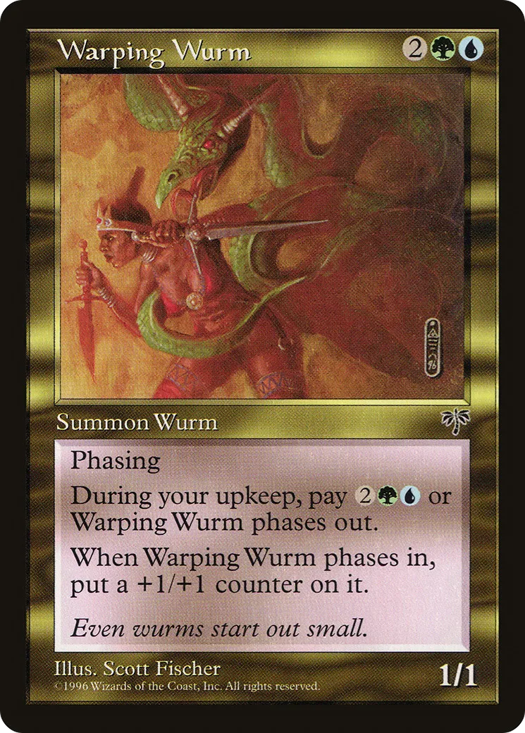 Warping Wurm — Mirage — Magic: The Gathering
