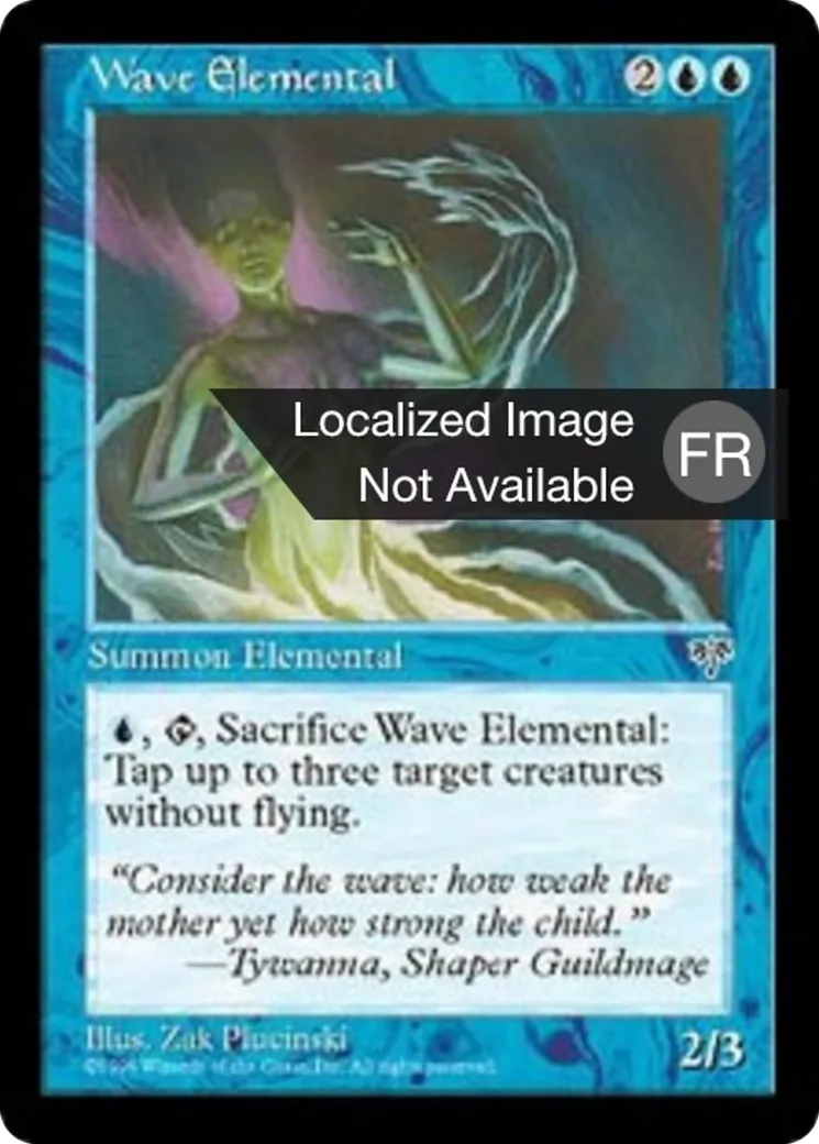 Eléméntal de vague — Mirage — Magic: The Gathering