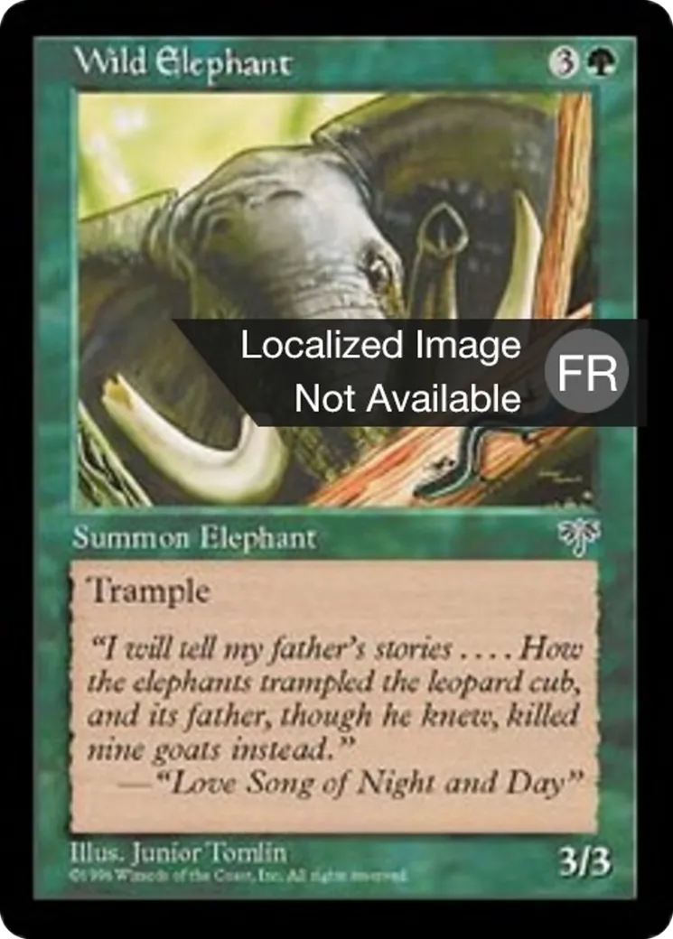 Eléphant sauvage — Mirage — Magic: The Gathering