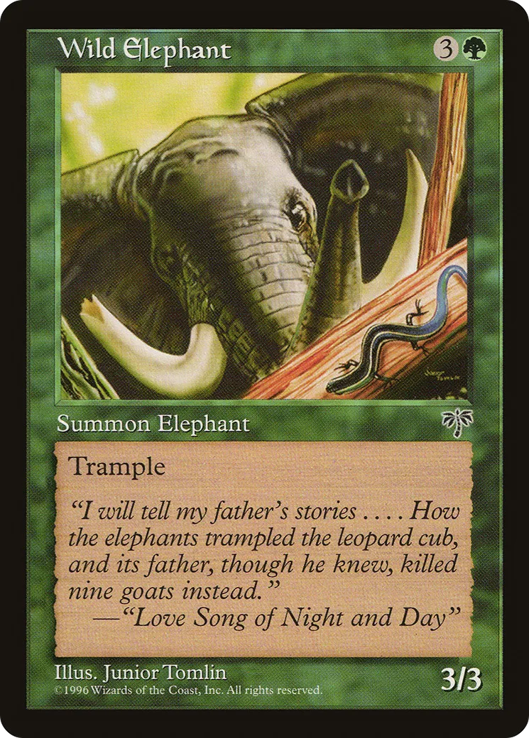 Wild Elephant — Mirage — Magic: The Gathering