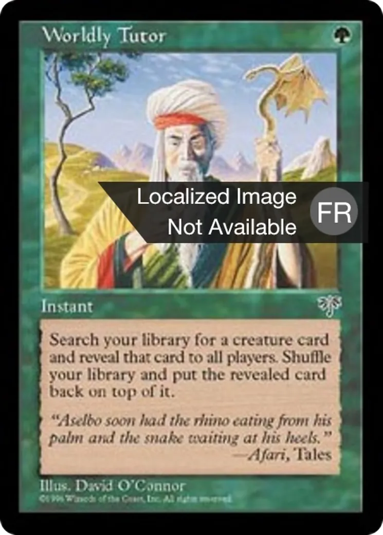 Précepteur matérialiste — Mirage — Magic: The Gathering