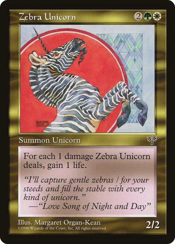 Zebra Unicorn — Mirage — Magic: The Gathering