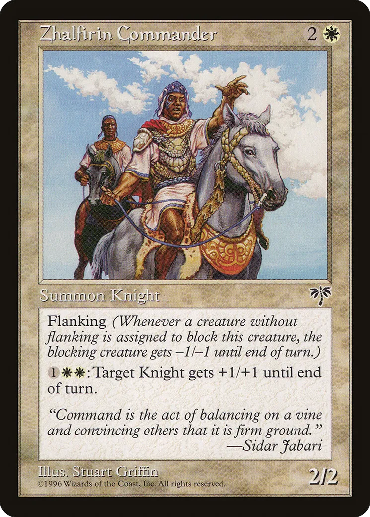 Zhalfirin Commander — Mirage — Magic: The Gathering