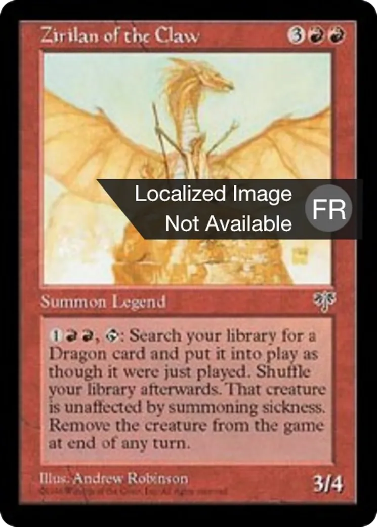 Zirilàn de la griffe — Mirage — Magic: The Gathering