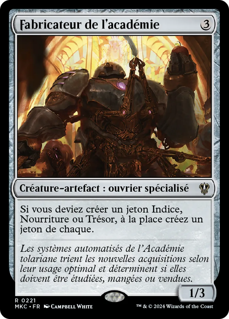 Fabricateur de l'académie — Murders at Karlov Manor Commander — Magic: The Gathering