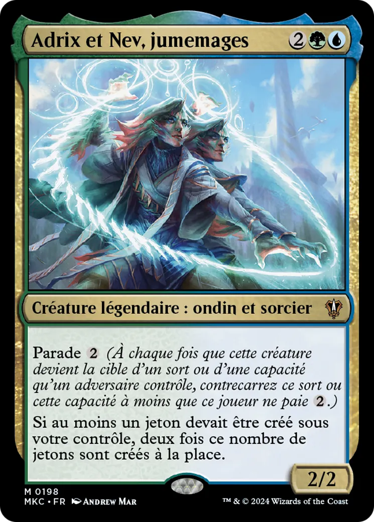 Adrix et Nev, jumemages — Murders at Karlov Manor Commander — Magic: The Gathering