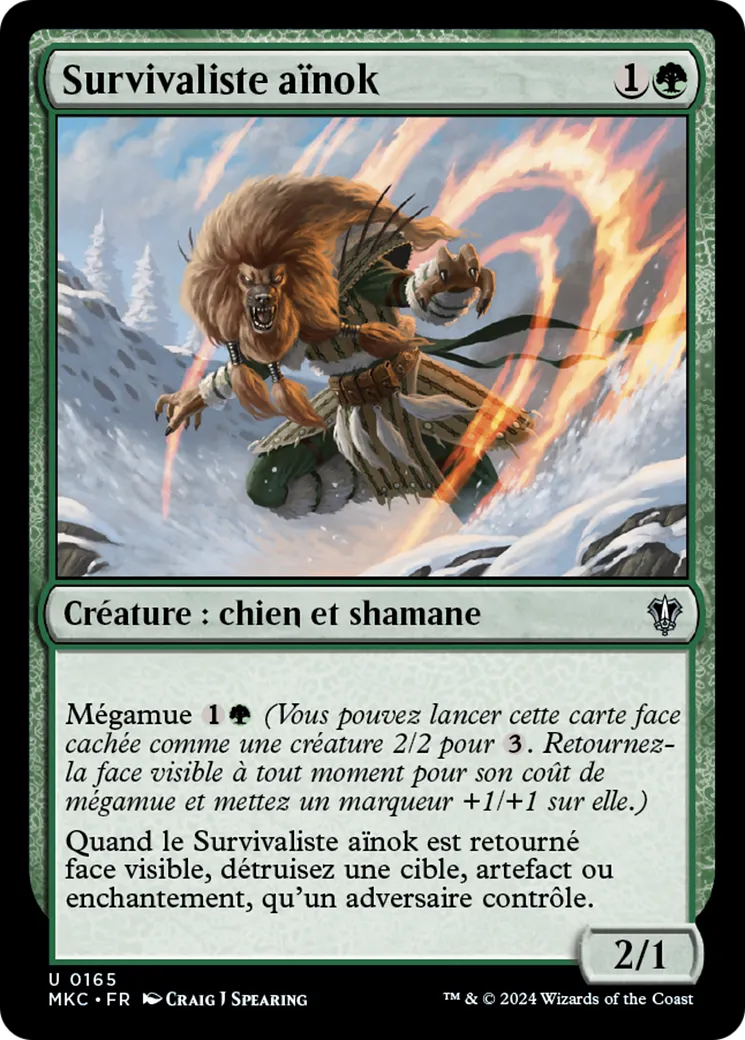 Survivaliste aïnok — Murders at Karlov Manor Commander — Magic: The Gathering