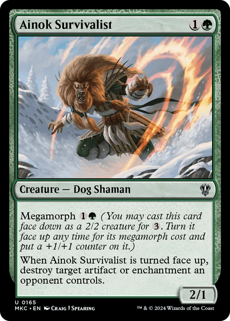 Ainok Survivalist — Murders at Karlov Manor Commander — Magic: The Gathering