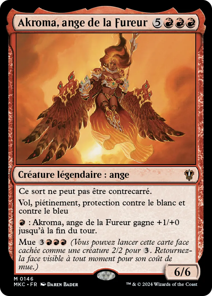 Akroma, ange de la Fureur — Murders at Karlov Manor Commander — Magic: The Gathering