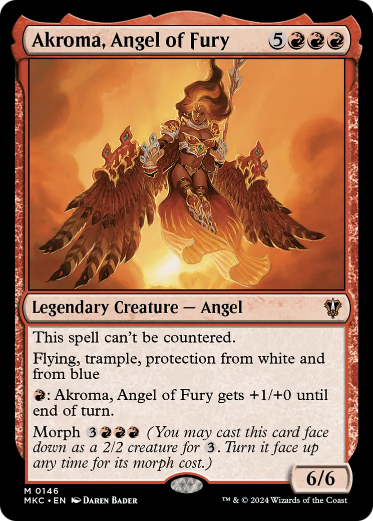 Akroma, Angel of Fury — Murders at Karlov Manor Commander — Magic: The Gathering