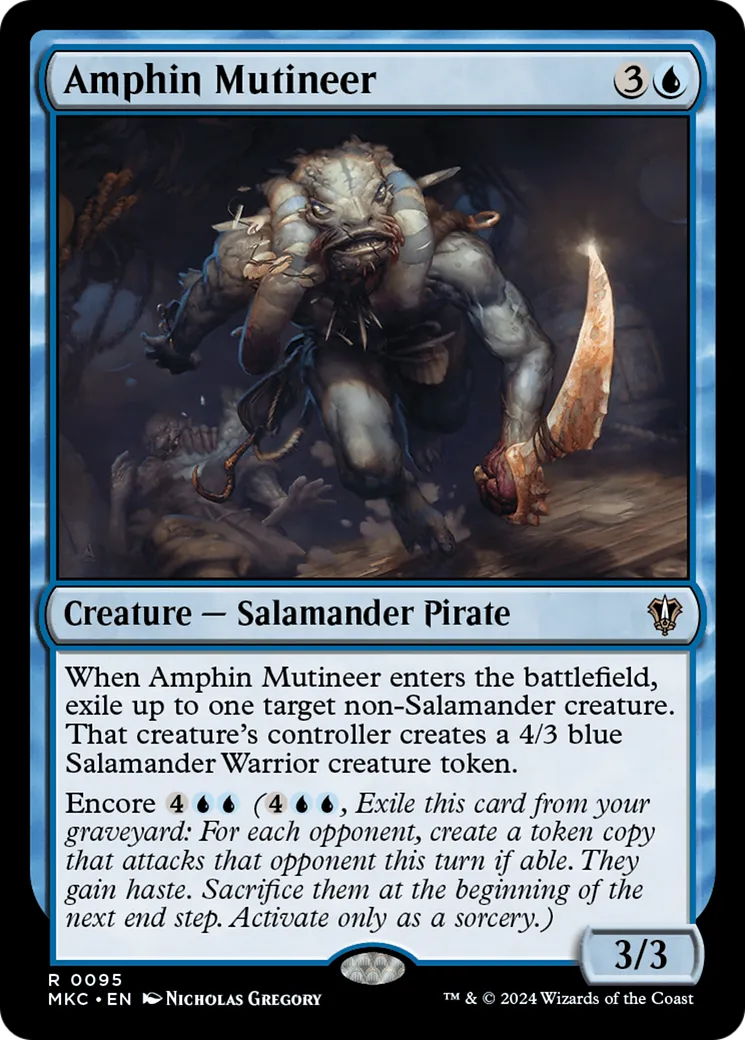 Amphin Mutineer — Murders at Karlov Manor Commander — Magic: The Gathering