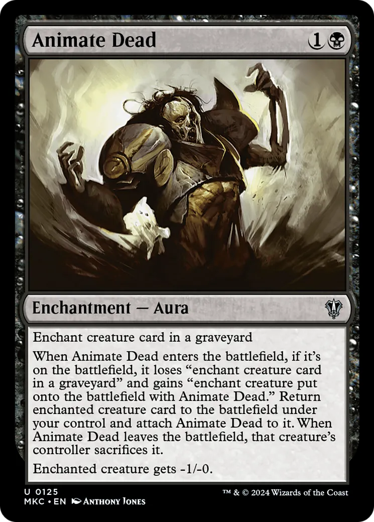 Animation des morts — Murders at Karlov Manor Commander — Magic: The Gathering