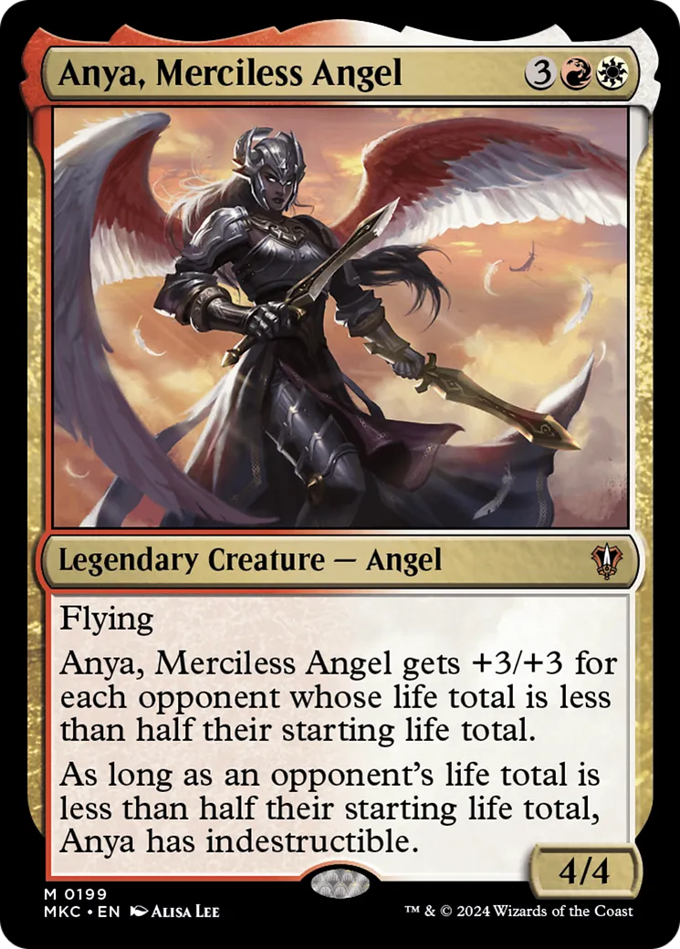 Anya, Merciless Angel — Murders at Karlov Manor Commander — Magic: The Gathering